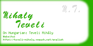 mihaly teveli business card